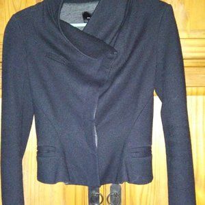 Isabel Marant black wool asymmetrical jacket